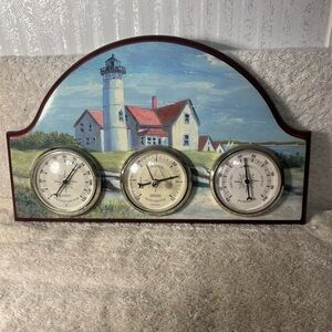 Thermostat Barometer Humidity Lighthouse Theme Decor